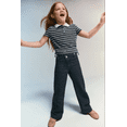 thumbnail image 5 of Wonder Nation Girls Crossover Waist Wide Leg Jeans, Sizes 5-18, 5 of 5