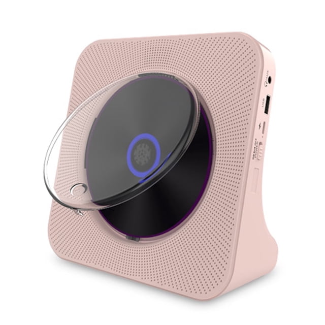 MEGICOT Lecteur CD Portable Rechargeable 4000mAh avec Fonction de Réception et de Transmission Bluetooth, Haut-Parleurs, Télécommande, Radio FM, Flash USB, AUX, Lecteur de Musique Vertical de Bureau