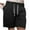 Black, variant on Kvture Mens Drawstring Athletic Shorts Solid Color Loose Fit Workout Shorts Summer Casual Outdoor Jogger Shorts Stretchy Beach Shorts with Pockets Black XXL
