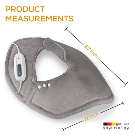 Beurer - Portable Shoulder Heating Pad - Gray