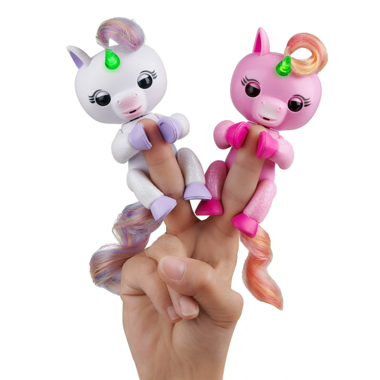 Fingerlings Light Up Unicorn Jojo Pink Friendly Interactive Toy by WowWee