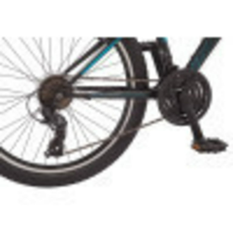 Schwinn Sidewinder mountain bike, 24-inch wheels- 21 speeds - black / teal