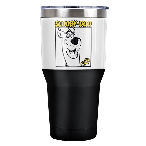 Scooby Doo Scooby Square Stainless Steel Tumbler 30 oz Coffee Travel Cup, Vacuum Insulated & Double Wall with Leakproof Sliding Lid