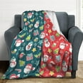thumbnail image 4 of Cartoon Chritmas Throw Blanket Christmas Blanket Idea for Adult Kid Christmas Decor Warm Blanket for Home Travel Camping 60×50, 4 of 6