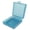 Light blue, variant on Square Soap Dishes Holder for Shower Travel Soap Container with Lid Lightweight Waterproof Soap Box for Dr. Squatch Men's Soap Bar for Traveling Toiletry Gym Bathroom (Black)