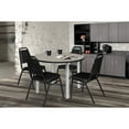 thumbnail image 3 of Regency 42 in Round Breakroom Table- Maple Top, Chrome Legs, 4 Restaurant Stack Chairs, 3 of 7