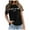 Black, variant on Women's T-Shirts France Shirt Women Tower Travel T-Shirt Tees and Tops for Stylish Adventures