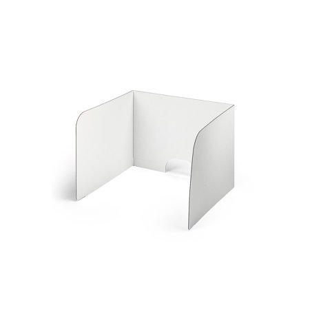 UPC: 0600137843152 | Classroom Products 19  Tall Computer Privacy Shield White 20/Box (1920 WH)