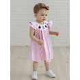 thumbnail image 5 of BemeyourBBs Toddler Girls Back to School Dress Letter Apple Embroidery Plaid Dress, 5 of 9
