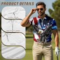thumbnail image 6 of HUIACONG Couples 4th of July Shirts Sleeveless Golf Tops for Women Breathable Mens Short Sleeve Golf Shirt 1/4 Zip Moisture Wicking Quick Dry Lightweight Outdoor Sports Wear Man S, 6 of 7