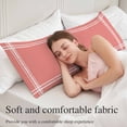 thumbnail image 5 of Pure Coral Red Long Body Pillow Covers, Simple Solid Color Soft Breathable Throw Pillow Cases with Invisible Zipper, Decorative Pillowcase Pillows Protectors for Sofa Bed Couch 20"x60", 5 of 9