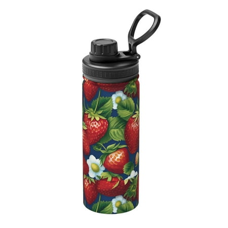 

Hirioo Strawberry2 for 18oz Sports Insulated Kettle for Gym Hiking Camping Running Mountain Bike Outdoor Sports