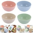 thumbnail image 3 of 4 Pcs Large Capacity Plastic Bowls Salad Bowl Food Serving Noodle Bowls, 3 of 6