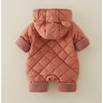 thumbnail image 4 of CUZIBR Baby Bear Suit Winter Coats Warm Hooded Jumpsuit Oneise For Boys Girls Stylish Dailywear For Toddler, 4 of 4