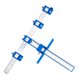 thumbnail image 1 of Localizador de punzones de carpintería multifuncional para muebles, regla de guía de taladro, localizador de agujeros para carpintería, Herramientas manuales y eléctricas Azul Kunststoff-HD Riwesomey TO000645-02B, 1 of 6