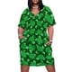 thumbnail image 1 of Shades of Green Shamrocks Loose Pocket Dress prom dresses 2025 summer dress korean women, 1 of 7