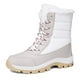 thumbnail image 1 of Botas Cálidas para Invierno Nieve Forro Piel A Media Pantorrilla Mujer El Senderismo Al Aire Libre, 1 of 9