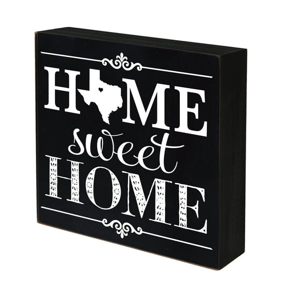 LifeSong Milestones 6x6 Shadow Box Black- Texas (Home Sweet Home)