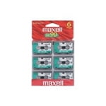 Maxell MC-90 UR Microcassette tape 6PK