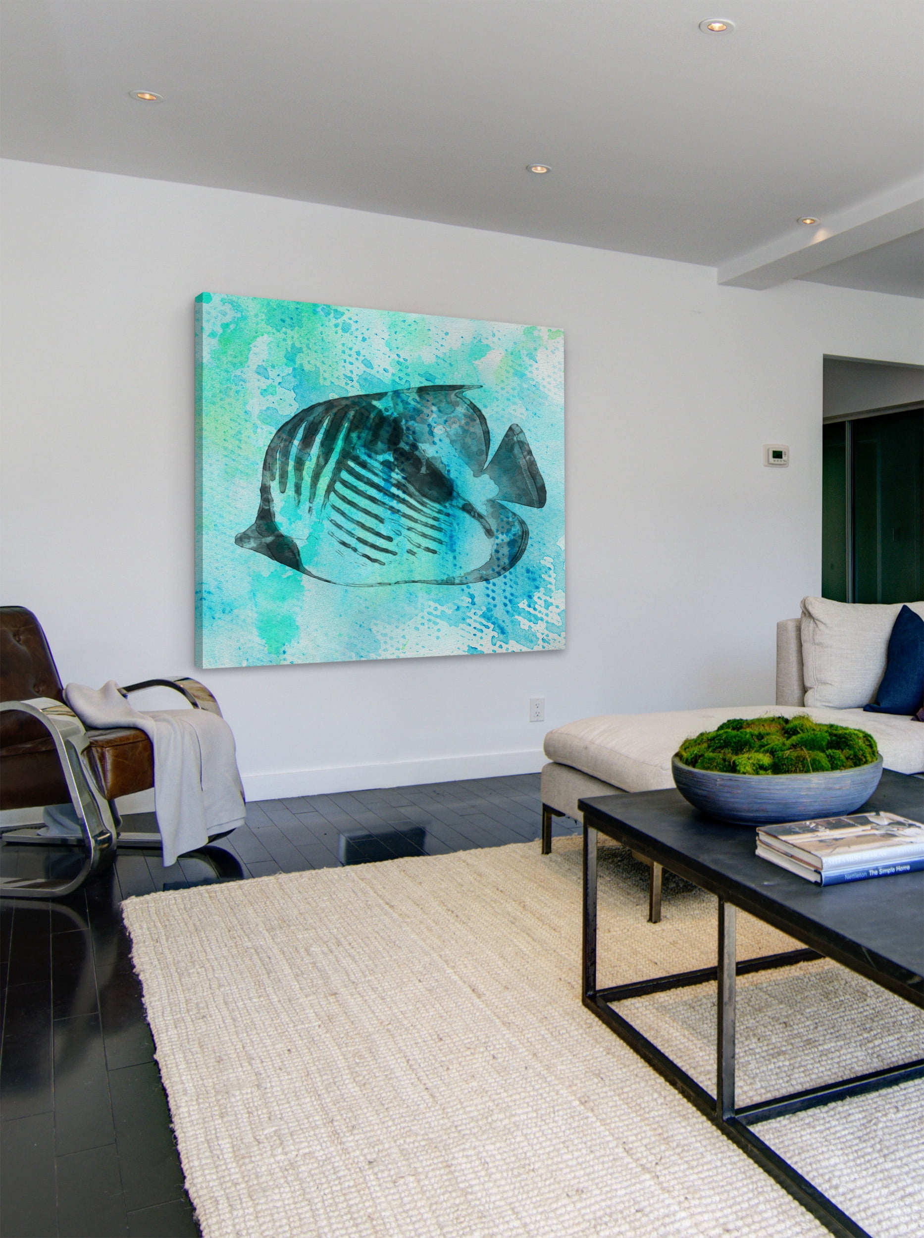 "The Blue Empire" Painting Print on Wrapped Canvas