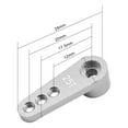 thumbnail image 2 of Bocina de Brazo servo Vogacara 1/10 para Axial SCX10 D90 TRX4 TF2 CC01 Capra Aleación de aluminio, 2 of 6