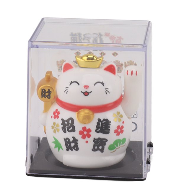 Adorno de Gato de la Suerte Decoración de Inducción de Escritorio para el Hogar Panel de Luz Estatuilla de la Suerte para Estatua Decorativa Figuras Coleccionables ANGGREK Otros