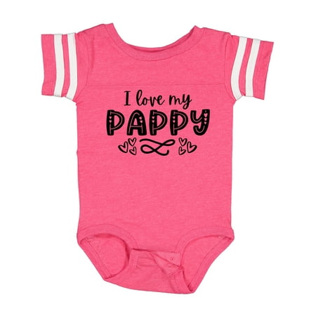 

Inktastic I Love My Pappy with Hearts Gift Baby Boy or Baby Girl Bodysuit