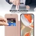 thumbnail image 3 of Dteck Magnetic for Google Pixel 9 Pro XL Case 2024, Compatible with MagSafe, Full Body Flip Folio Wallet Case with FID Blocking Card Slot, Anti-Scratch Clear Back Cover for Pixel 9 Pro XL,Pink, 3 of 6
