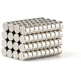 thumbnail image 2 of HAOYOYU 150 Pcs Nickel Brossé Type Pion Magnétique, Aimant Réfrigérateur, Aimant Bureau, Aiguille Magnétique Effaçable à Sec, Aimant Tableau Blanc, Aimant Rond en Acier Inoxydable, 3x3mm 150 Pcs, 2 of 6