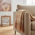 thumbnail image 3 of Home Soft Things Multi Color Chenille Throw - Burnt Orange - 60" x 80" Jumbo, 3 of 7