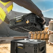 ToughBuilt StackTech Lockable Tool Box, Durable Plastic Storage Organizer