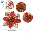 thumbnail image 4 of Deago Indoor/Outdoor 6.30 in Artificial PE Foam Flower, Red, 6-Pieces, 4 of 12