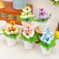 thumbnail image 6 of Gnwei 1 Pcs Tabletop Aritificial Easter Eggs Plant Potted Flower Colorful Artificial Plants in Pots Easter Egg Decorations for Table Centerpiece Holiday Party Arrangement, 6 of 9