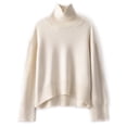 thumbnail image 5 of Suéter de cachemira 100% pura para mujer, suéter de cuello alto grueso, suéter de punto suelto, nuevo otoño e invierno, 5 of 5