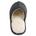 thumbnail image 4 of Vansarto Mens Comfy Suede Scuff Slippers Sherpa Lining Memory Foam Slip On House Shoes Non Skid Outsole, 4 of 5