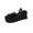 Black, variant on Women Fashionable And Casual Summer Solid Color Strap Flat Bottom Solid Color Thick Sole Strap Open Toe Sandals Red 9