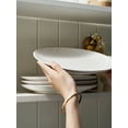 thumbnail image 7 of LE TAUCI Dinner Plates Set of 4, 10 Inch Ceramic Embossed Serving Dish Sets, Microwave, Oven, and Dishwasher Safe, Arctic white, 7 of 7