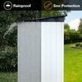 thumbnail image 3 of Outdoor storage sheds 4FTx6FT Pent roof White+Black, 3 of 5