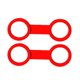 thumbnail image 1 of Retenedor Del Encargado D Respirador De 2pcs Silicona Para De Respiración D Respirador Del Buceo Con rojo DYNWAVEMX Máscara Snorkel Keeper, 1 of 5