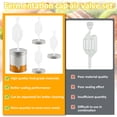 thumbnail image 6 of 4Pcs Fermentation Kit Reusable Mason Jar Fermentation Kit Good Sealing Fermentation Lids Kit with Silicone Ring Rustproof Detachable 4 Fermentation Lids 4 Airlocks for Sauerkraut Pickle Hot Sauce, 6 of 6