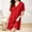 Red, variant on Naittoop Satin Nightgowns for Women Short Sleeve House Dresses with Pad V Neck Dress Satin Nighty Negligee Sleep Dress Sleepwear