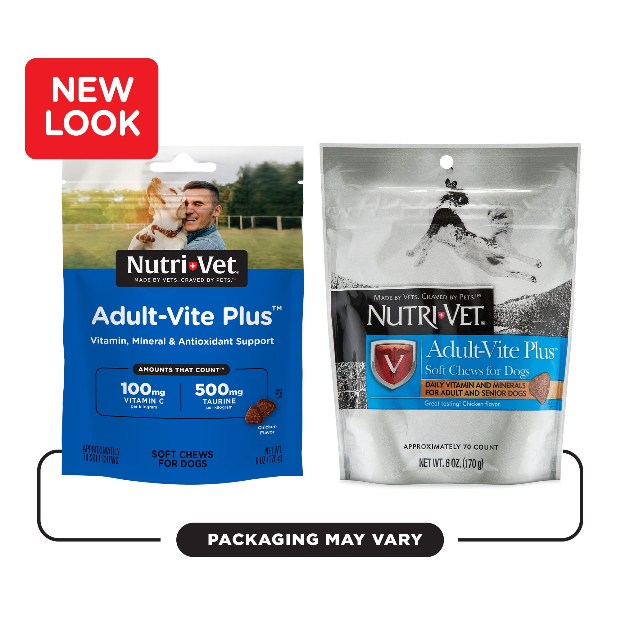 Nutri Vet Adult Vite Plus Soft Chews for Dogs Multivitamin Supplements 70 Count 6 Ounces Walmart