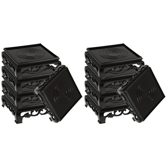 FOMIYES  2 Pieces Square Desk Flower Pot Stand Potted Plants Riser Display