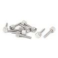 thumbnail image 1 of Unique Bargains Ordinateur PC Cas en Acier Inoxydable Tête Plate Moleté Pouce Vis M4 x 20mm 10pcs, 1 of 2