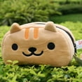 thumbnail image 2 of Lindo gato de felpa estuche para lápices bolso para bolígrafos maquillaje de dibujos animados bolsa de cosméticos bolsa de cosméticos de dibujos animados con cremallera, (amarillo), 2 of 5