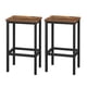 thumbnail image 4 of VASAGLE Taburete de Bar, Taburete Alto, Juego de 2, Industrial, para Cocina, Comedor, Sala de Estar, Marrón Rústico y Negro, 4 of 7