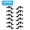 Black 12pcs, variant on Comopio 6Pcs Curtain Rod Holders Into Window Frame Curtain Rod Brackets Window Bedroom Decoration Adjustable Curtain Rod Brackets