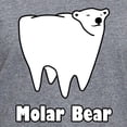 thumbnail image 3 of CafePress - Molar Bear Polar Tooth Bear T Shirt - Women's V-Neck Dark T-Shirt, 3 of 4