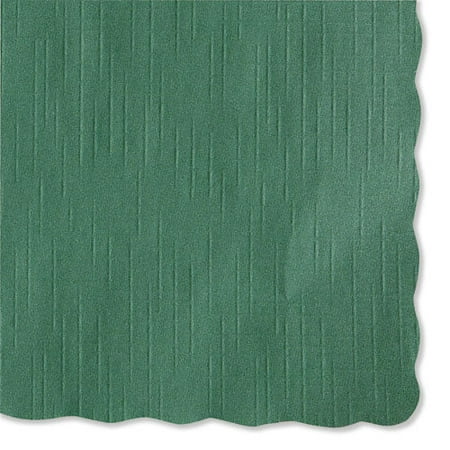 

Hoffmaster Solid Color Scalloped Edge Placemats 9.5 X 13.5 Hunter Green 1 000-Carton