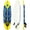 Yellow, variant on Zaverox  6FT Surfboard with 3 Detachable Fins, Lightweight Foam Surfboard for Beginners and Adults, Soft Top Longboard for Beach Surfing